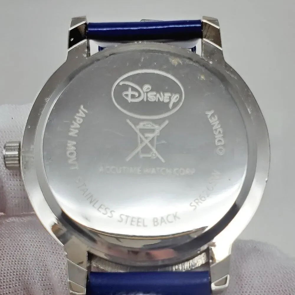Disney Patriotic Mickey Mouse Watch Blue Silver Adjustable